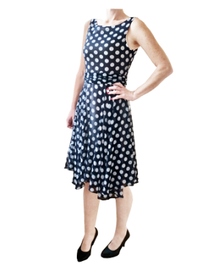 Women's elegant dot dress